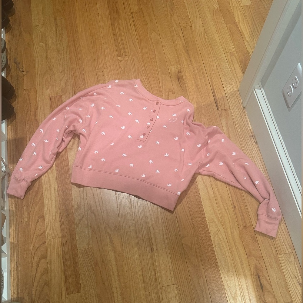 Pink Ivory Ella cropped sweatshirt